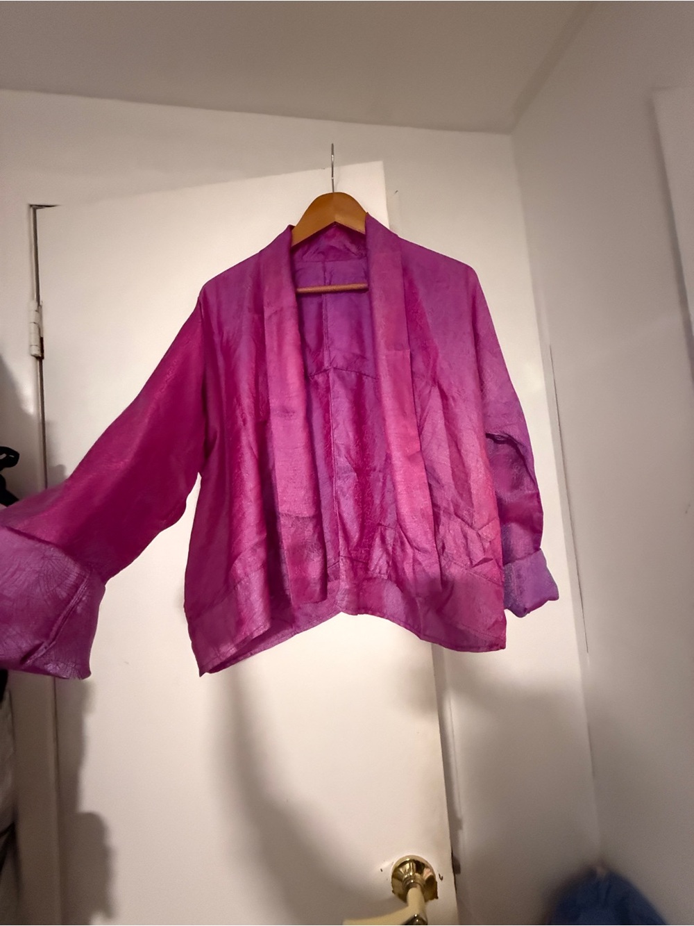 Women's Open Front Pink Purple Jacket